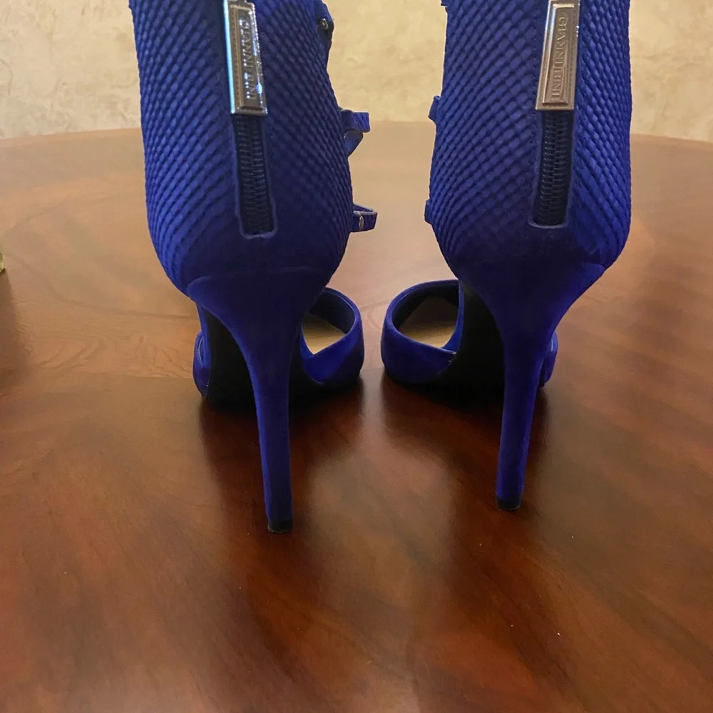 Gianni Bini Royal Blue Strappy Heels - Picture 6 of 10